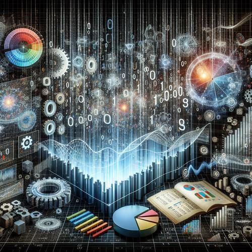 Abstract image representing AI algorithms processing financial data for month-end reporting.