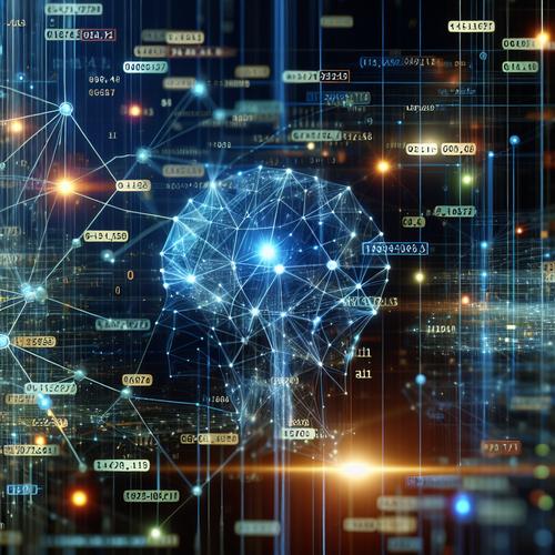 Abstract network of interconnected nodes representing AI optimizing financial data streams for working capital.